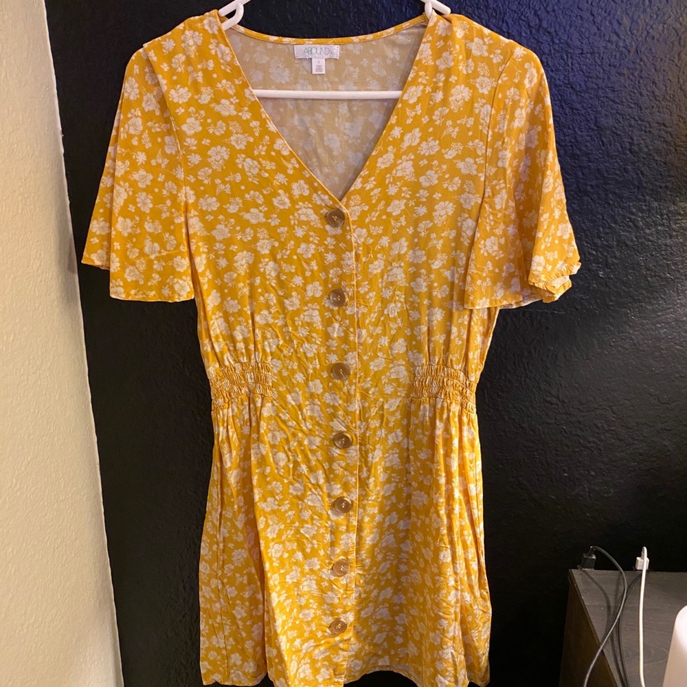 Abound Yellow Flower Dress